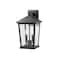 Z-Lite Beacon 2 Light Outdoor Wall Sconce, Black & Clear Beveled 568M-BK - alternate 3